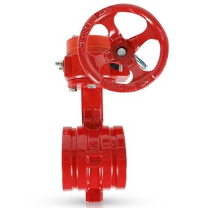 XD381X-16Q涡轮沟槽信号蝶阀 消防球铁阀门 诚信供应
