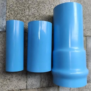 蓝色pvc管材管件 多规格聚录乙烯管 pvc-o双轴取向给水管